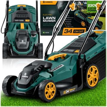 Humberg Lagana i snažna električna kosilica s regulacijom 1400W 34cm HM-612