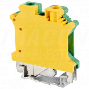 Tracon Electric Zaštitna stezaljka za šinu, vijčana, žuto-zelena 0,2-6 mm2, 57 A ZUG