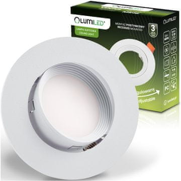 LUMILED Ugradna halogena svjetiljka, pomična, okrugla, bijela, GU10 MR16, Ventus Lumiled