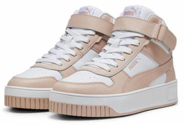 Puma Carina Street Mid ženske tenisice veličina 38 bijele visoke kožne tenisice
