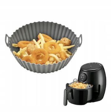 Silikonski okrugli kalup za air fryer košaru za fritezu bez masnoće 20 cm