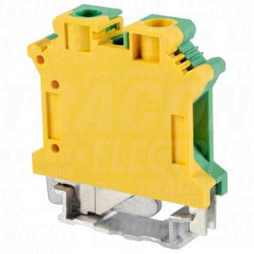 Tracon Electric Zaštitna stezaljka za šinu, vijčana, žuto-zelena 0,5-10 mm2, 76 A ZUG