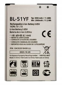 NOVA BL-51YF BATERIJA ODGOVARA ZA LG G4 / G4 Dual / G4 Stylus / H635 / H818
