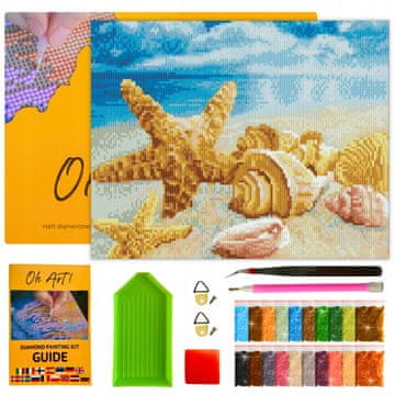 Dijamantni vez s okvirom Dijamantna slika 5D Mozaik Slika 30 x 40 cm OhArt!