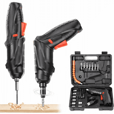Električni akumulatorski odvijač 3.6 V, set 47 el., mini odvijač usb, kufer