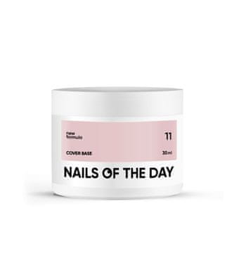 NAILSOFTHEDAY Cover base NOVO 11 - poluprozirna nježna nude hibridna baza, 30 ml