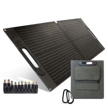 Sklopivi solarni panel 60W 5V/3A USB-C punjač Brzo punjenje Etfe laminat