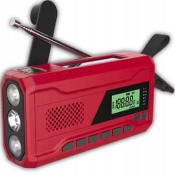 PRIJENOSNA SOLARNA RADIO SVJETILJKA KUHINJA GRAĐEVINARSTVO POWERBANK 4500mAh DINAMO