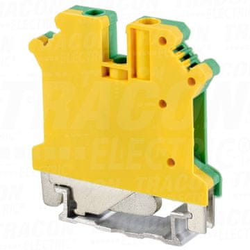 Tracon Electric Zaštitna stezaljka za šinu, vijčana, žuto-zelena 0,2-4 mm2, 41 A ZUG