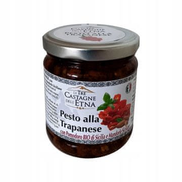 Pesto alla Trapanese organska rajčica i bademi Le Tre Castagne dell'etna 190g