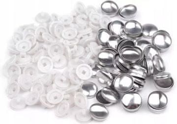 Gumbi, kalupi za oblaganje tkaninom 100 kom 22'' 14mm - bijeli