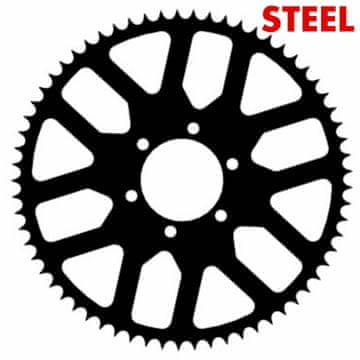 Čelični lančanik za akrobacije 65t-520 Kawasaki ZX6-R 636 ER6 Z750 Z800 Z650 EX650 Ninja