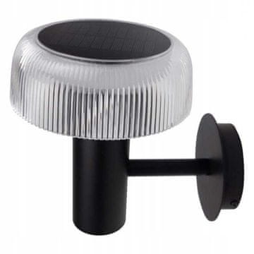 Solarna + USB LED fasadna svjetiljka 2 u 1 IP44 SOE-16BT prozirno sjenilo