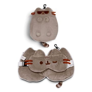 Puckator PKCUSH434 Pusheen jastuk za putovanje u obliku naočala i maska za oči