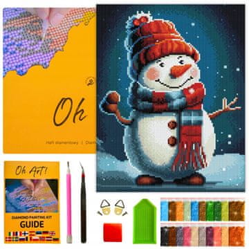 Dijamantni vez s okvirom DIJAMANTNA SLIKA 5D Božićni mozaik 30x40cm OhArt