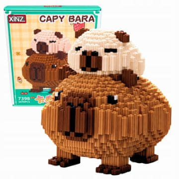 IB Kapibara i Panda građevinski blokovi 3470 komada 3D velika DIY figura