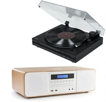 Thomson Zestaw Stereo / Cyfrowa mini wieża z gramofonem TT350 & MIC201
