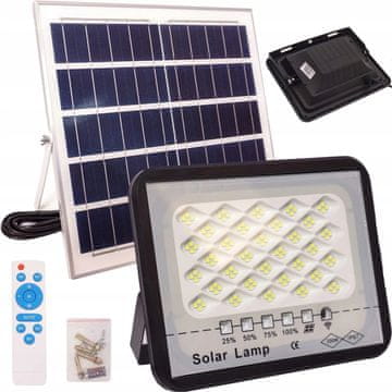 Solarna halogena lampa sa senzorom sumraka 200W daljinski upravljač