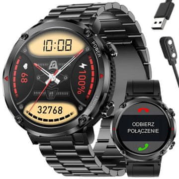 Gravity GT21-1 MUŠKI PAMETNI SAT - BLUETOOTH POZIV, DODATNI REMEN (sg025a)