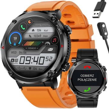 Gravity GT21-2 MUŠKI PAMETNI SAT - BLUETOOTH POZIV, DODATNI REMEN (sg025b)