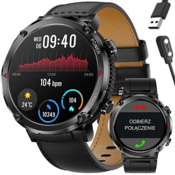 Gravity GT21-3 MUŠKI PAMETNI SAT - BLUETOOTH POZIV, DODATNI REMEN (sg025c)