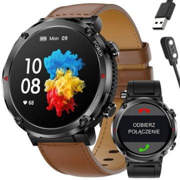 Gravity GT21-4 MUŠKI PAMETNI SAT - BLUETOOTH POZIV, DODATNI REMEN (sg025d)