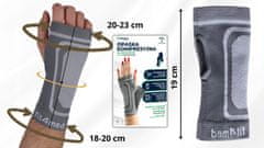 Uciskowa opaska na zapešće, elastična traka za ruku i šaku FIT4MED S/M