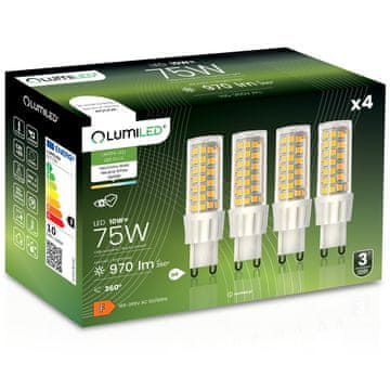 LUMILED 4x G9 LED kapsulna žarulja 10W = 75W 970lm 4000K Neutralna 360° osvjetljenje