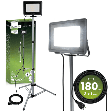 LUMILED LED halogena reflektorska žarulja 1X100W na tronožcu Glarex 4000K Lumiled
