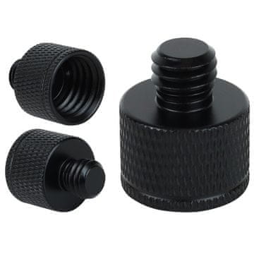 Adapter za redukciju s 5/8" na 3/8" za stativ, crni stalak za lampu 21 mm