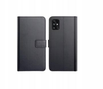 kožna preklopna futrola s pretincima za Samsung Galaxy S21 crna