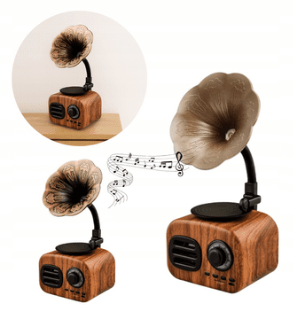 Prijenosni retro bežični Bluetooth gramofonski zvučnik, jedinstveni ukras