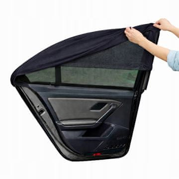 Koopman Suncobrani za automobile za pune prozore, crni, univerzalni, 2 kom.