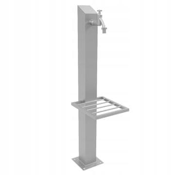 Vrtna slavina 1/2" slavina, stup od 95 cm s policom i bočnim priključkom od 1/2"