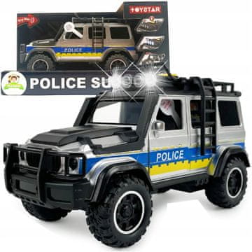 Policijski suv automobil s pogonom, svjetlima i zvukovima, otvarana vrata