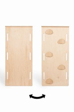 PTI 2-u-1 CLOUDS tobogan/zid za penjanje za Montessori XXL ljuljačku - drvenu