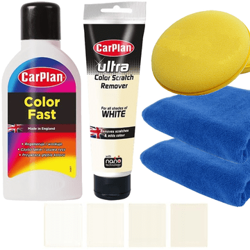Carplan bijeli vosak za automobile + 3u1 pasta za poliranje u boji ZA automobile