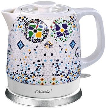 MAESTRO Mozaik keramički električni čajnik 1,5 l 1200 W | MR-068