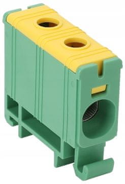 Tracon Electric SPOJNICA SABIRNICE žuto-zelena 1 x 2,5-35mm² 135A TRACON FLEAL-35/1ZS