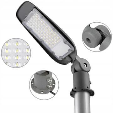 Ulična lampa na stup za zidove 1000W snažni reflektor halogeni