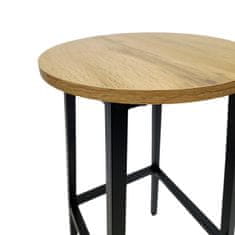 Taboret od hrasta kvrgavog bar stolac za kuhinju blagovaonicu 32x32x65 Begryf