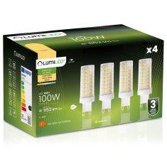 LUMILED 4x G9 LED kapsulna žarulja 12W = 100W 1152lm 3000K Topla svjetlost 360°