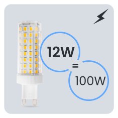 LUMILED 4x G9 LED kapsulna žarulja 12W = 100W 1152lm 3000K Topla svjetlost 360°
