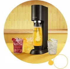 SodaStream MIX zasićivač zraka + boca s CO2 patronom 1L 430ml crna