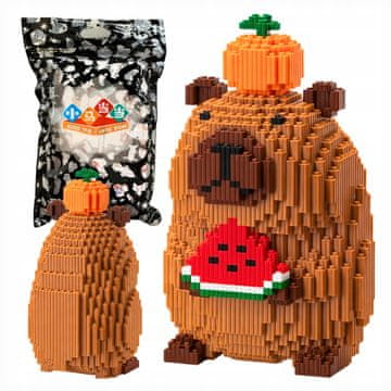 IB Kapibara s građevinskim blokovima od lubenice 3084el 3D model velika DIY figura