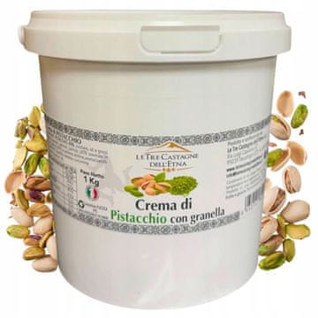 Krema od pistacija s komadićima pistacija 40% Le Tre Castagne dell'Etna 1kg