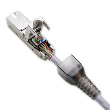Qoltec Qoltec utičnica RJ45 bez alata STP | CAT6A | JACK PIN | T568B | T568A