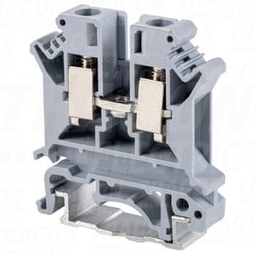 Tracon Electric Vijčana fazna spojna stezaljka za sabirnicu, siva 0,2-6 mm2, 57 A ZUG