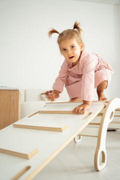 PTI 2u1 Montessori ljuljačka L s ručkama + LJESTVE tobogan