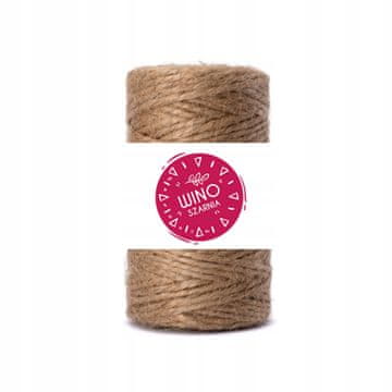 Winoszarnia Jutena špage za makrame, rukotvorine, ukrase, prirodna, 100g - 2mm